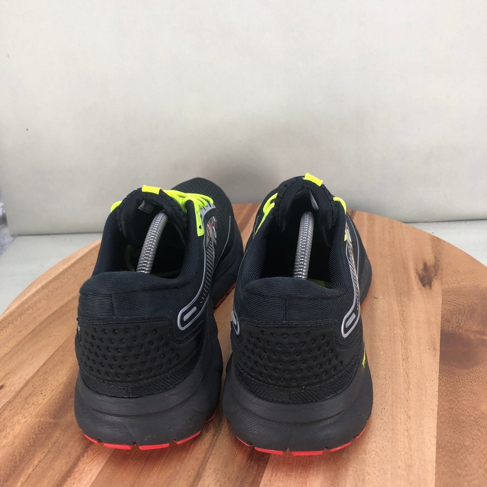 Brooks Trace 2 Fire Dept Black Neon Yellow Running Shoes 1103881D011 Men Size 12 - Picture 4 of 8